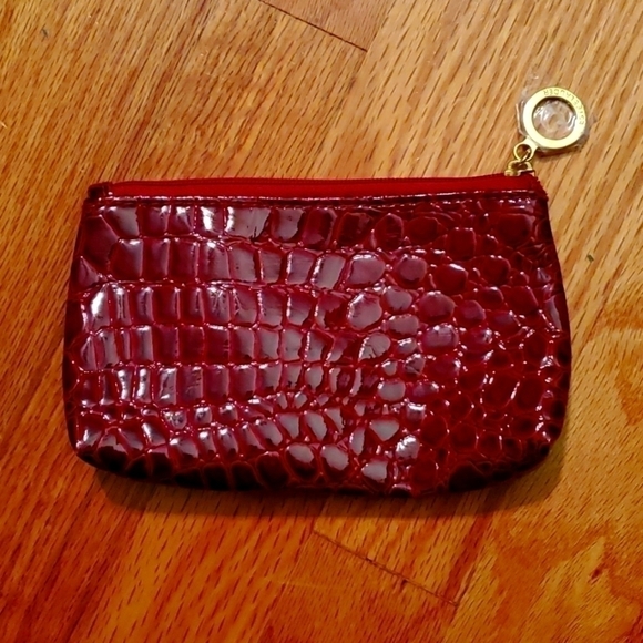 ESTEE Lauder Faux Croc Embossed Makeup Bag NWOT - Picture 1 of 4